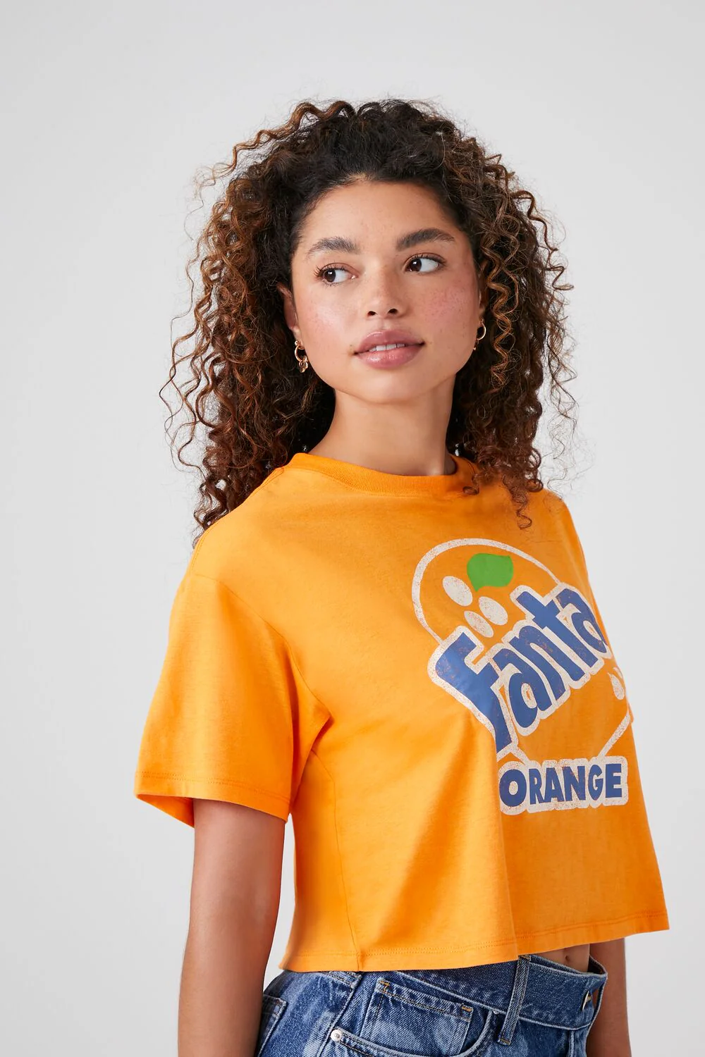 Fanta Orange Graphic Crop Top - Image 2