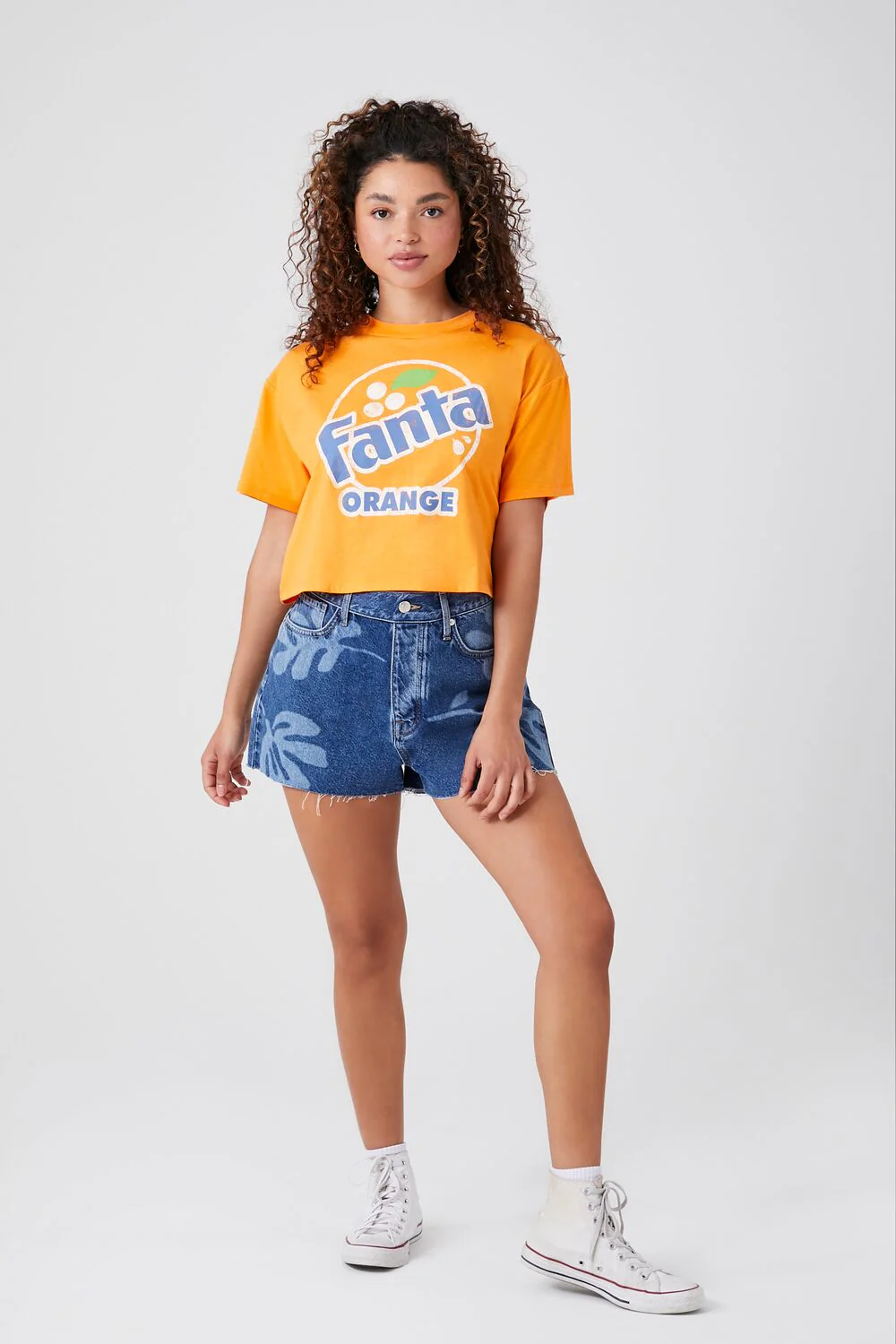 Fanta Orange Graphic Crop Top - Image 4
