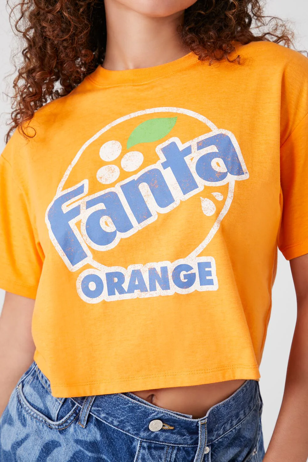 Fanta Orange Graphic Crop Top - Image 5