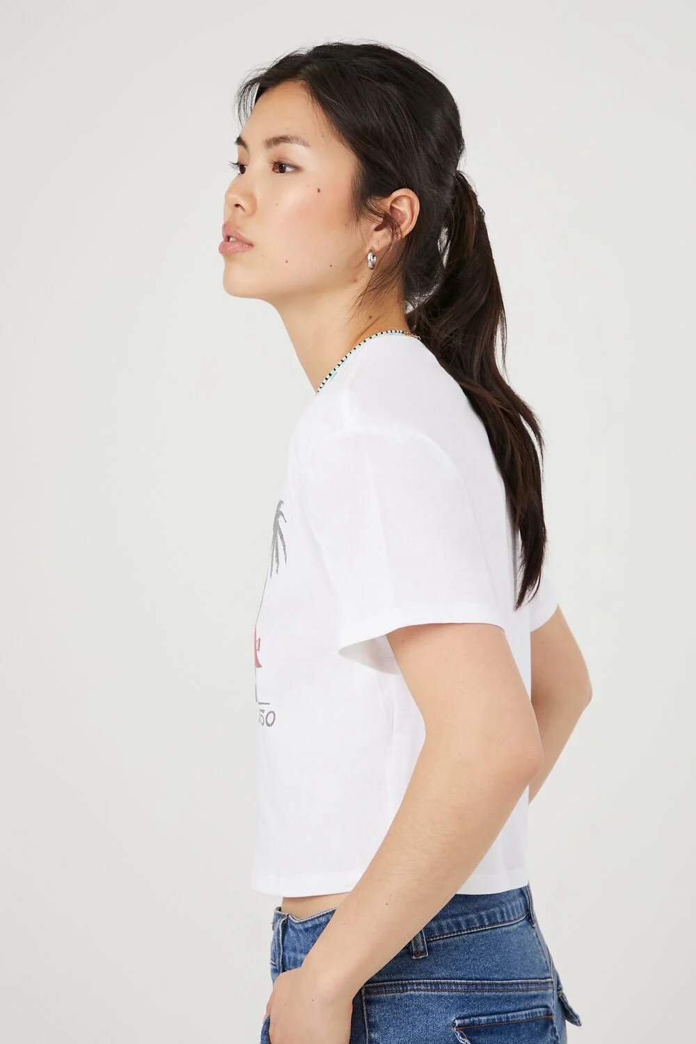 California Snoopy Graphic Cropped Tee - Image 2