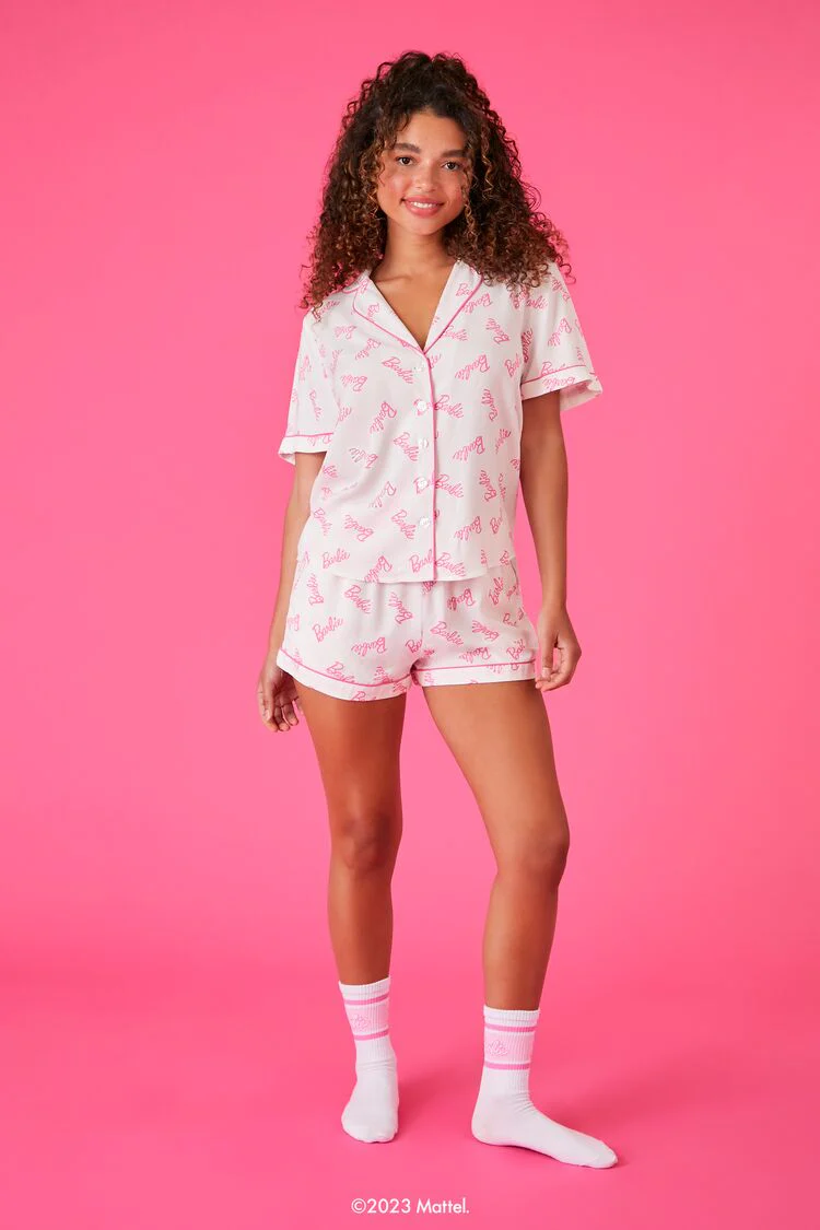 Barbie Shirt & Shorts Pajama Set - Image 4