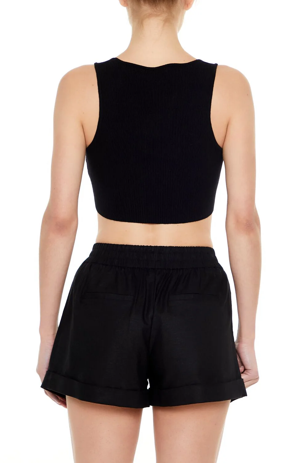 Ribbed Sweater-Knit Crop Top - Image 11