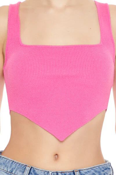 Ribbed Sweater-Knit Crop Top - Image 14