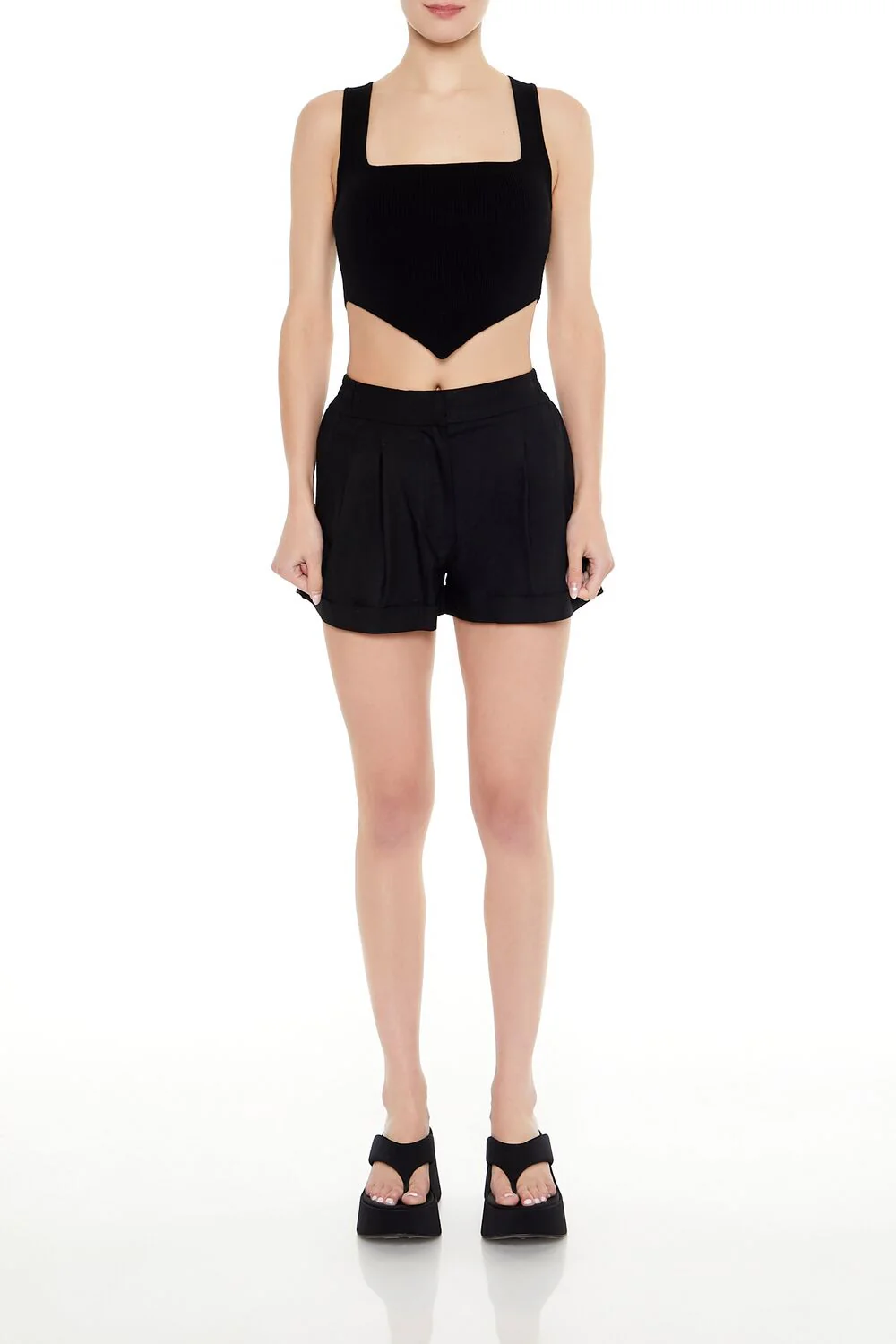Ribbed Sweater-Knit Crop Top - Image 7