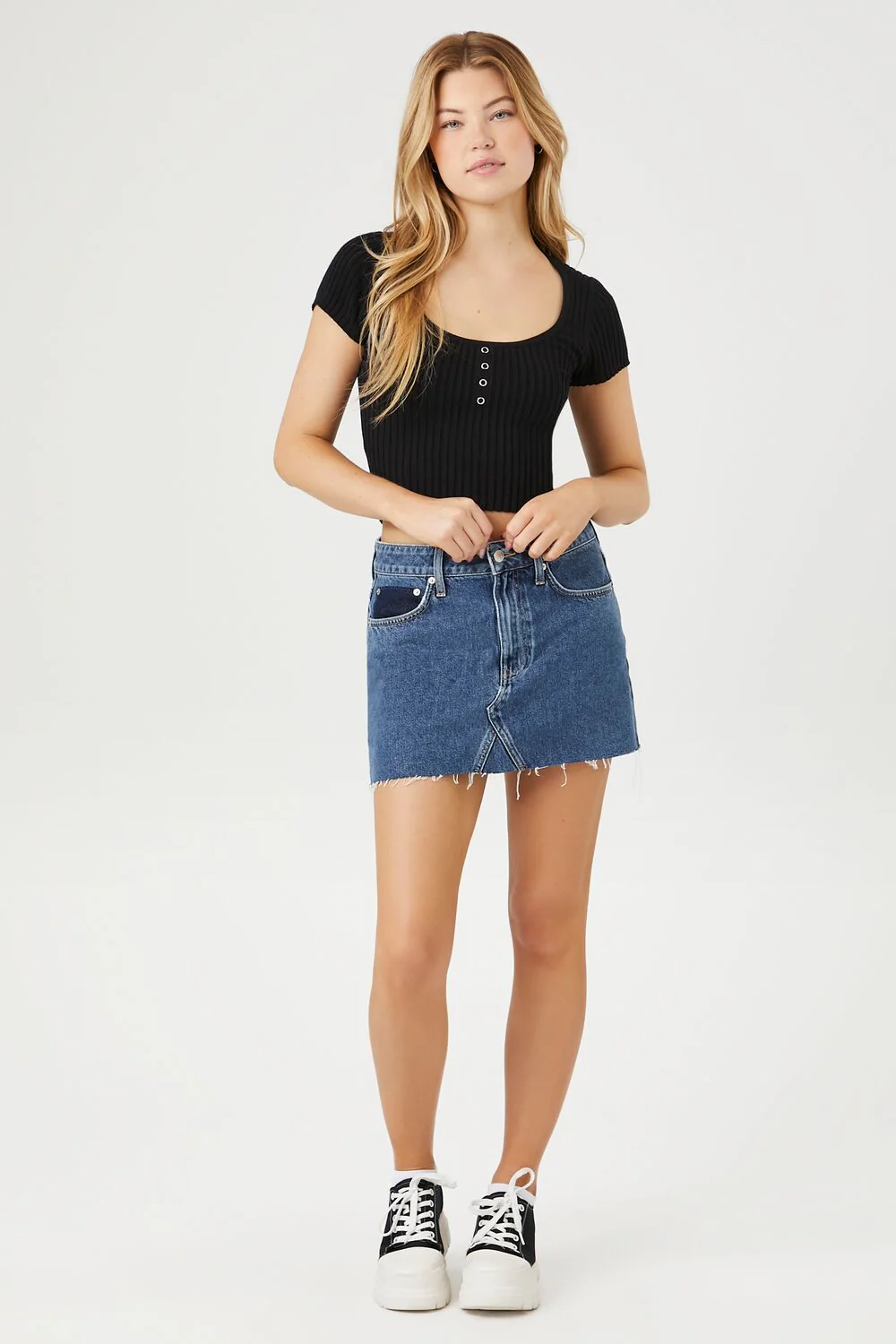 Sweater-Knit Crop Top - Image 9