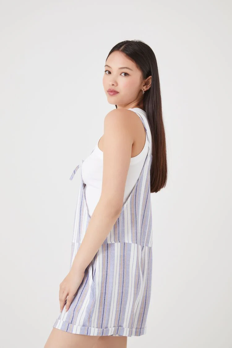 Striped Overall Shorts - Image 2