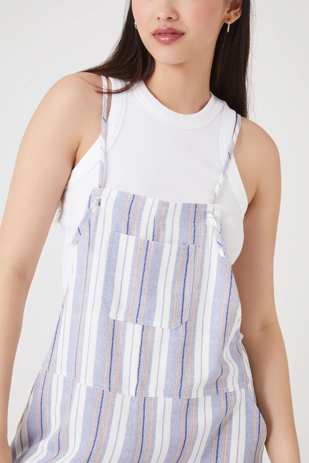 Striped Overall Shorts - Image 5