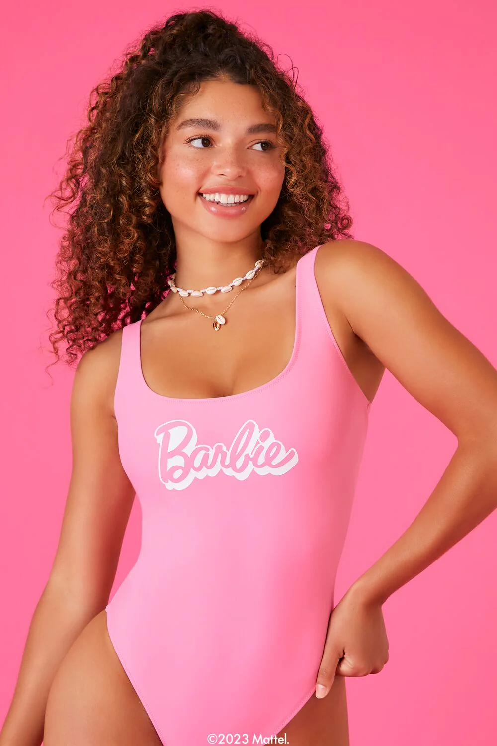 Barbie Graphic One-Piece Swimsuit - Image 2