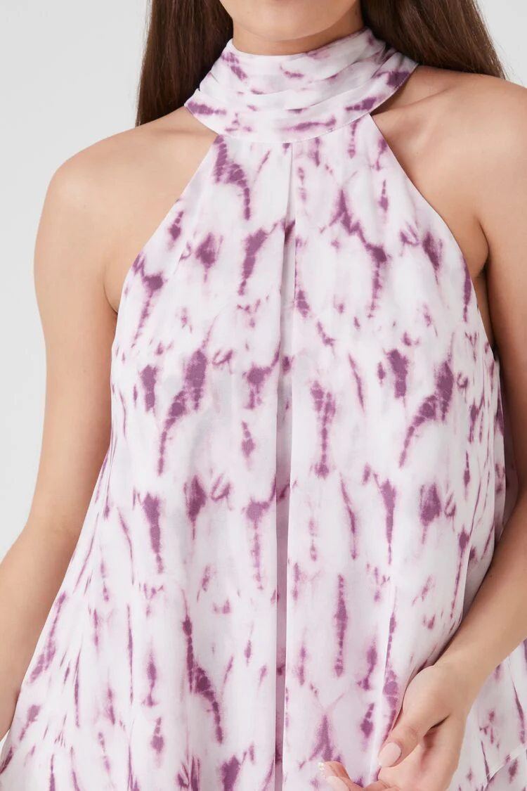 Abstract Print Swing Mini Dress - Image 5