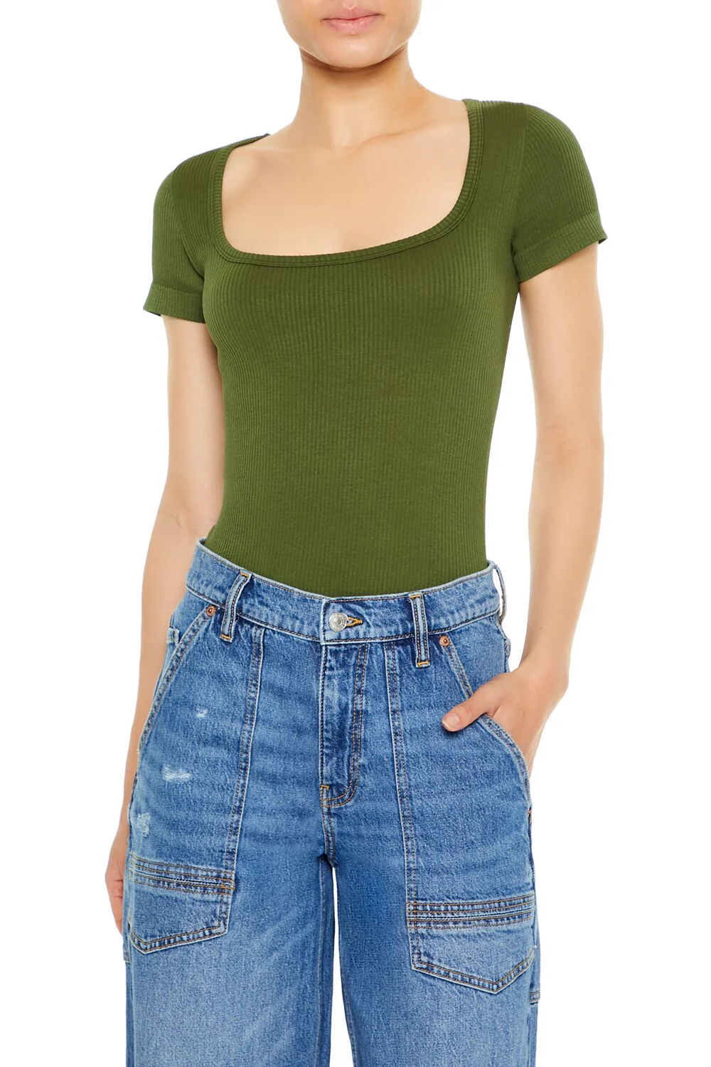 Seamless Ribbed Bodysuit - Image 13