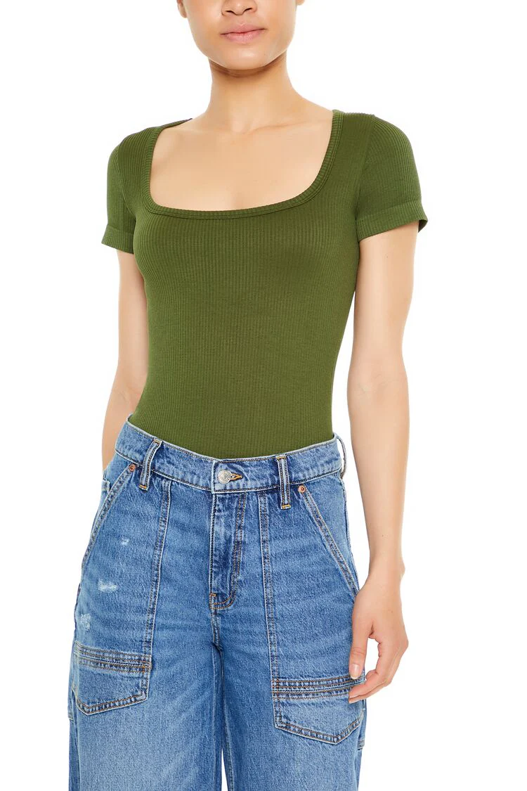 Seamless Ribbed Bodysuit - Image 17