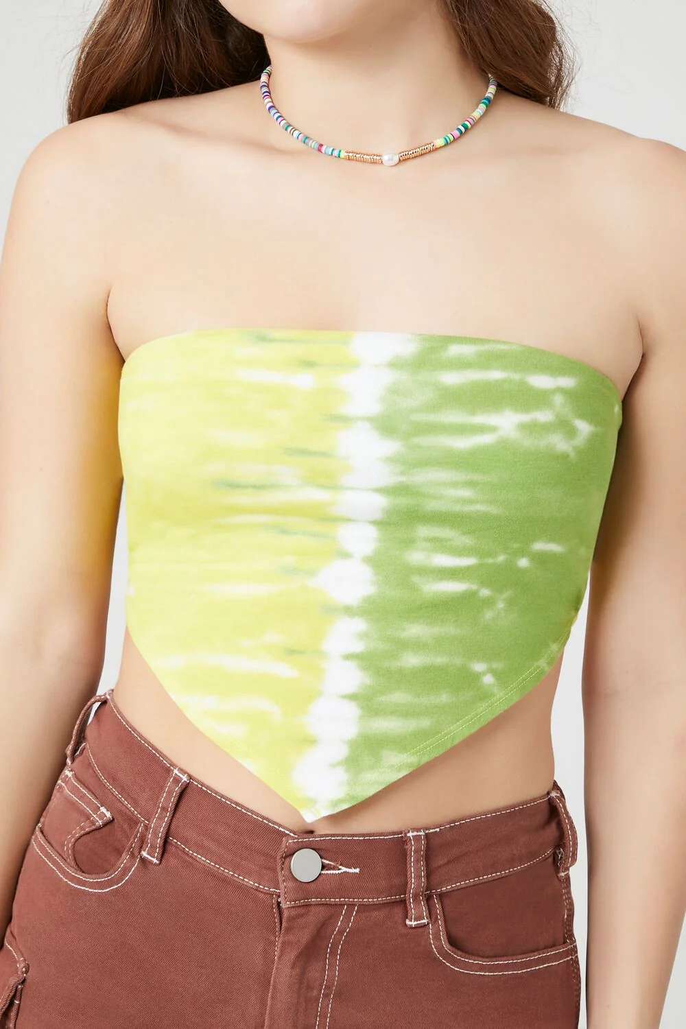 Tie-Dye Handkerchief Tube Top - Image 5