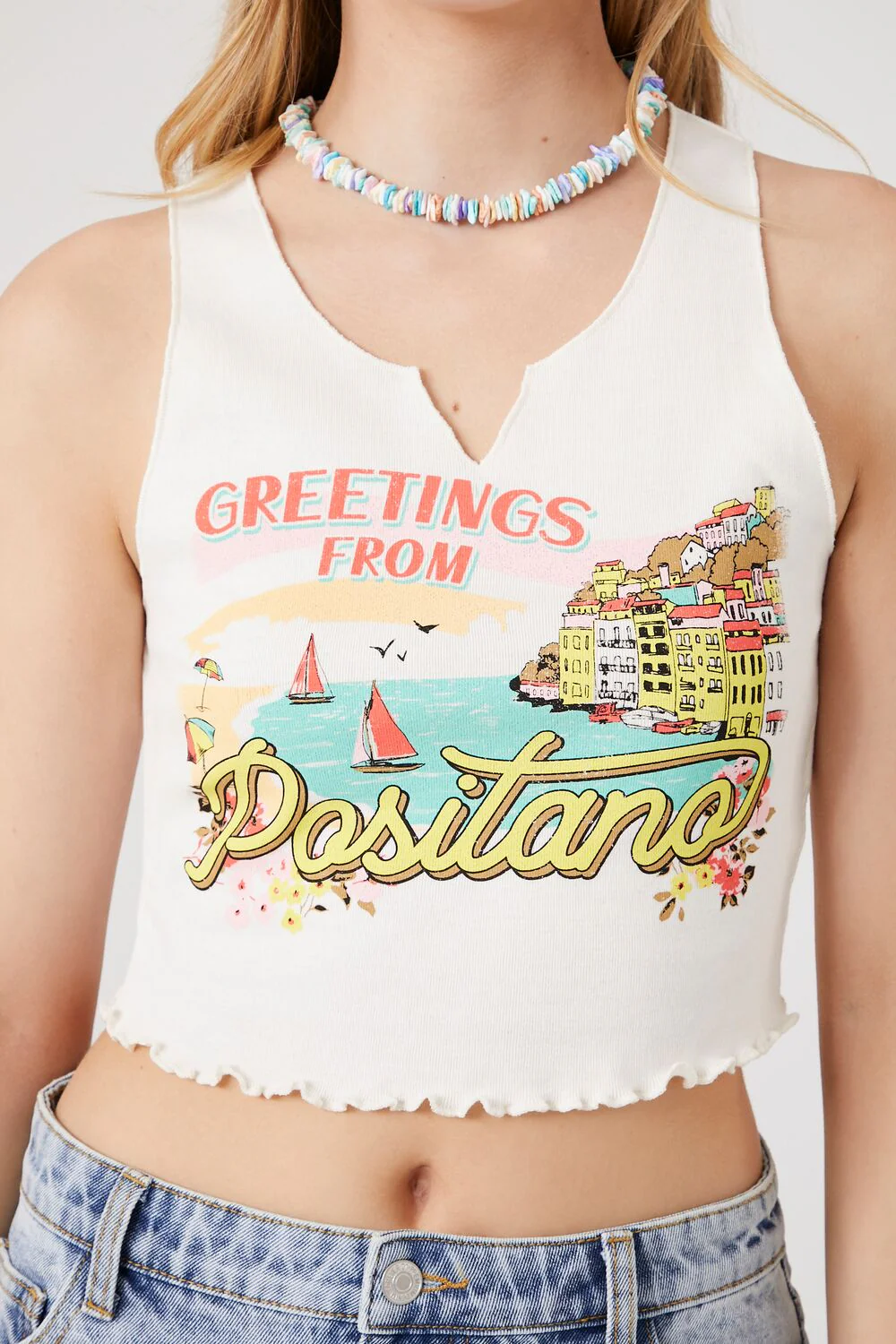 Greetings From Positano Crop Top - Image 5