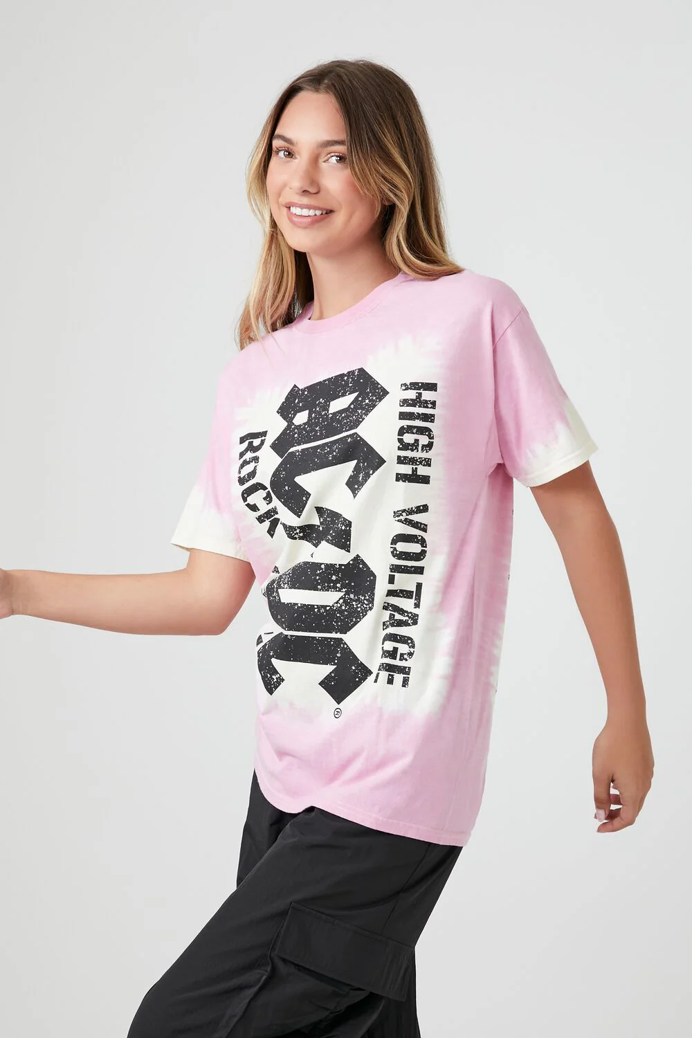 Tie-Dye ACDC Graphic Tee - Image 2