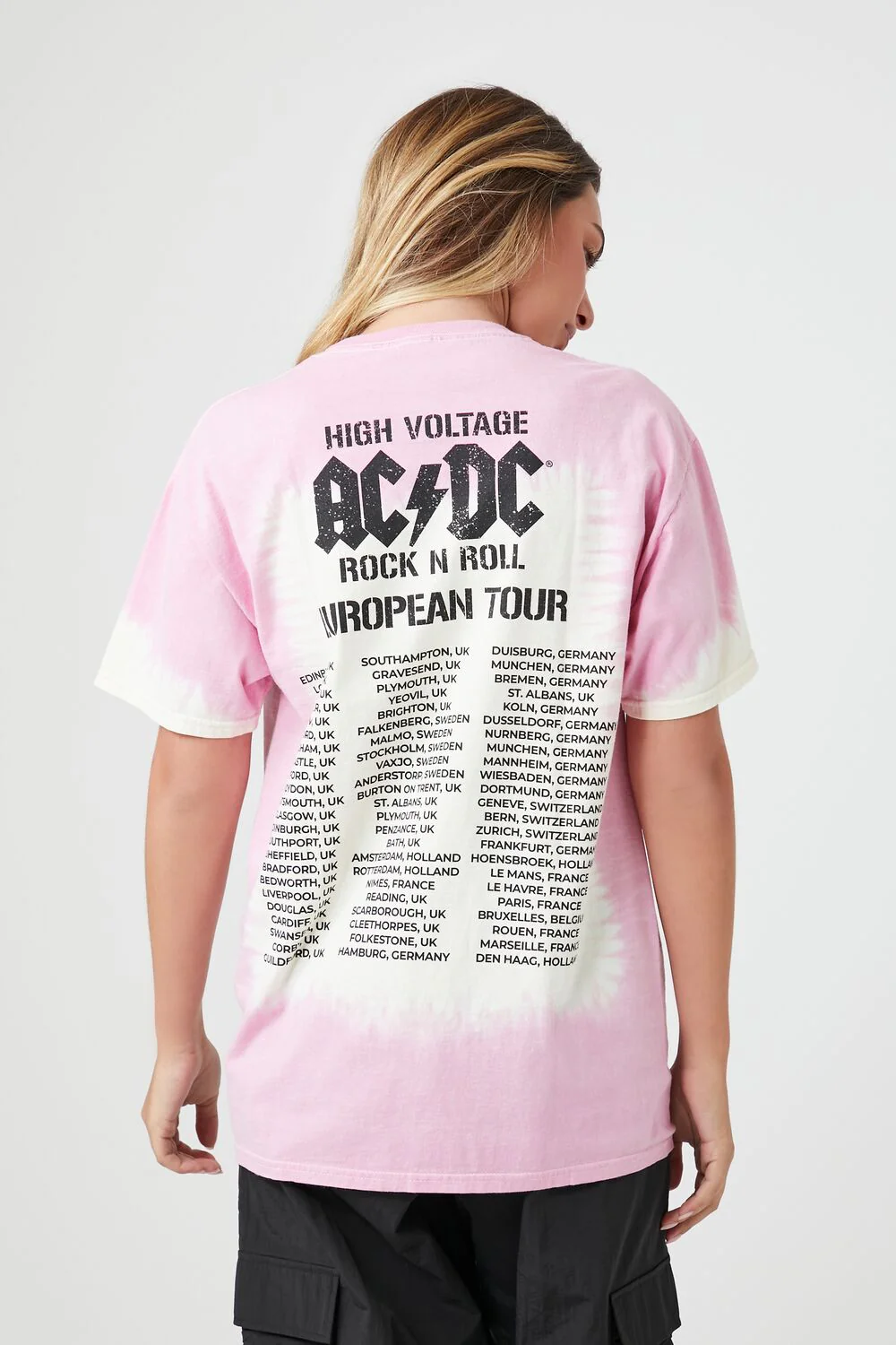 Tie-Dye ACDC Graphic Tee - Image 3