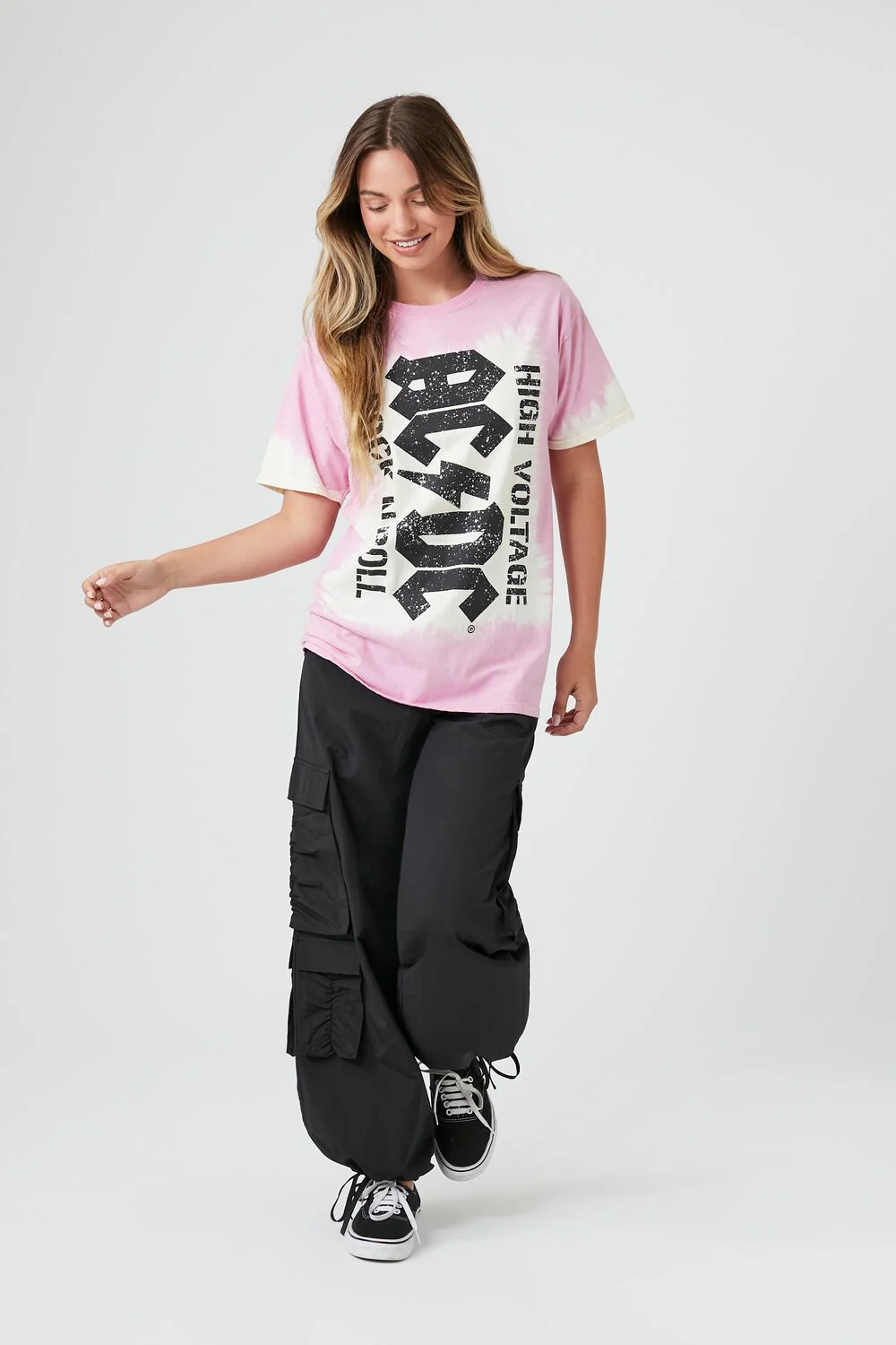 Tie-Dye ACDC Graphic Tee - Image 4