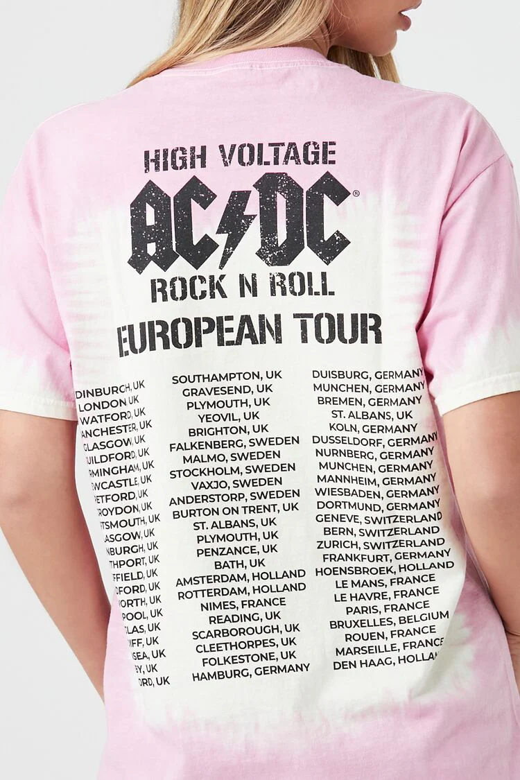 Tie-Dye ACDC Graphic Tee - Image 6