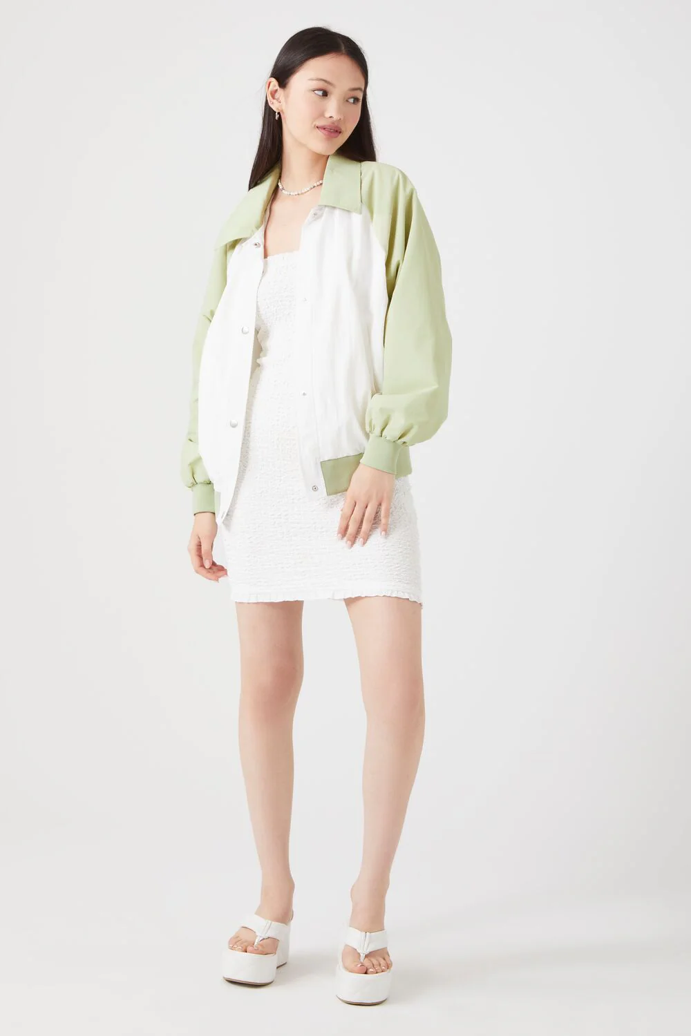 Colorblock Bomber Jacket - Image 4