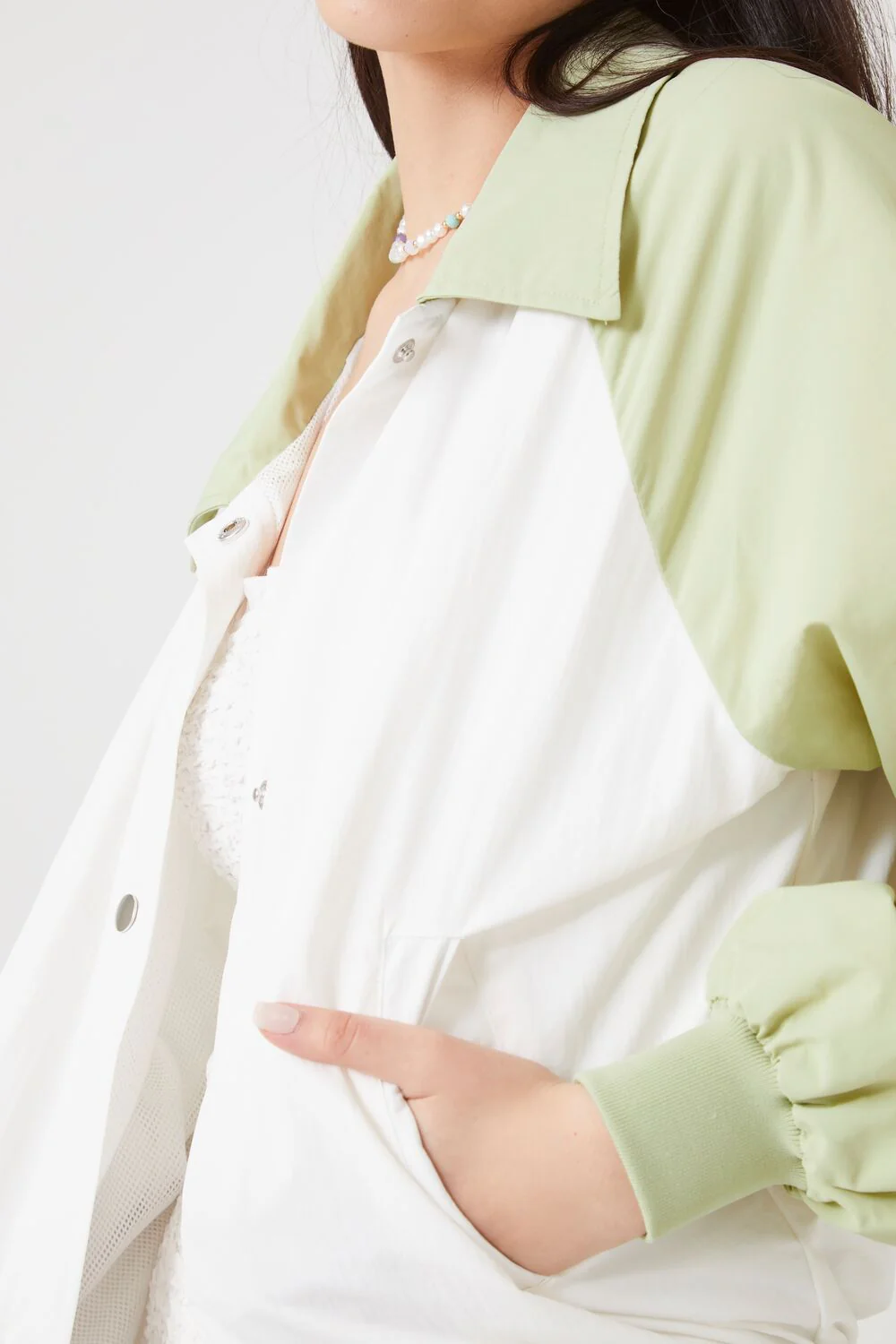 Colorblock Bomber Jacket - Image 5