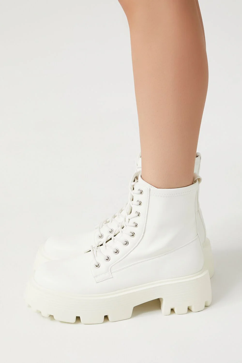 Faux Leather Lug-Sole Booties - Image 2