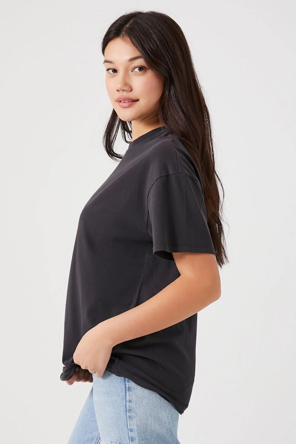 Oversized Boyfriend Crew Tee - Image 2