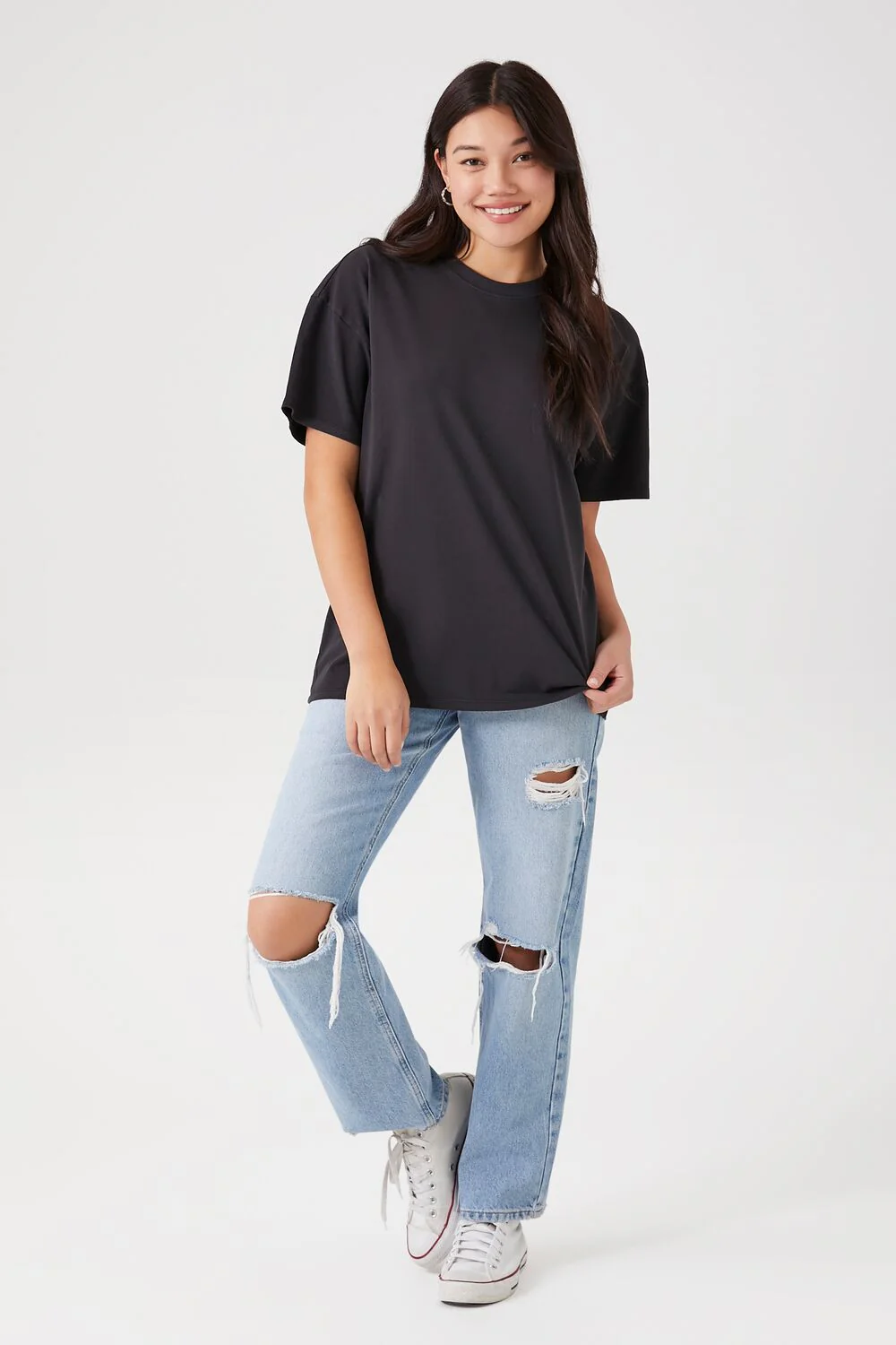 Oversized Boyfriend Crew Tee - Image 4