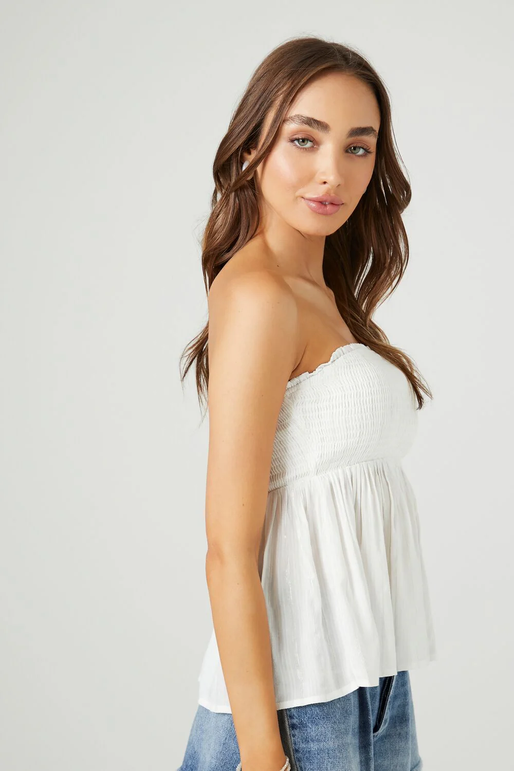 Smocked Flounce Tube Top - Image 2