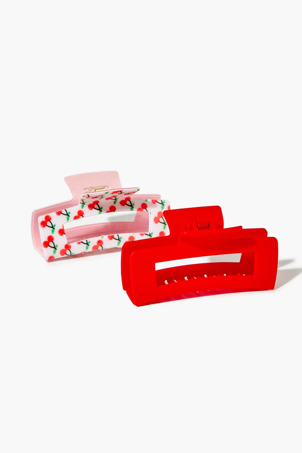 Cherry Print Hair Claw Clip Set - Image 3
