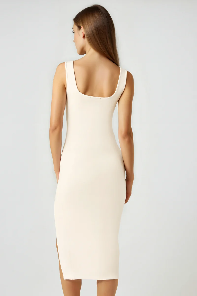 Ponte Knit Midi Tank Dress - Image 3