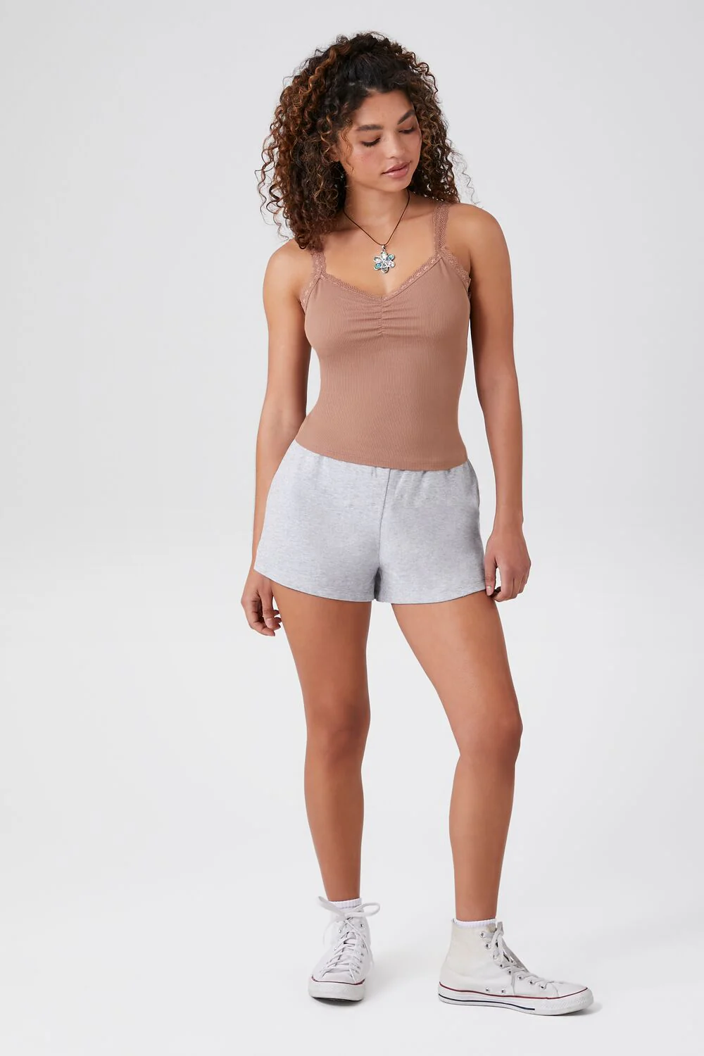 Ruched Lace-Trim Cami - Image 4