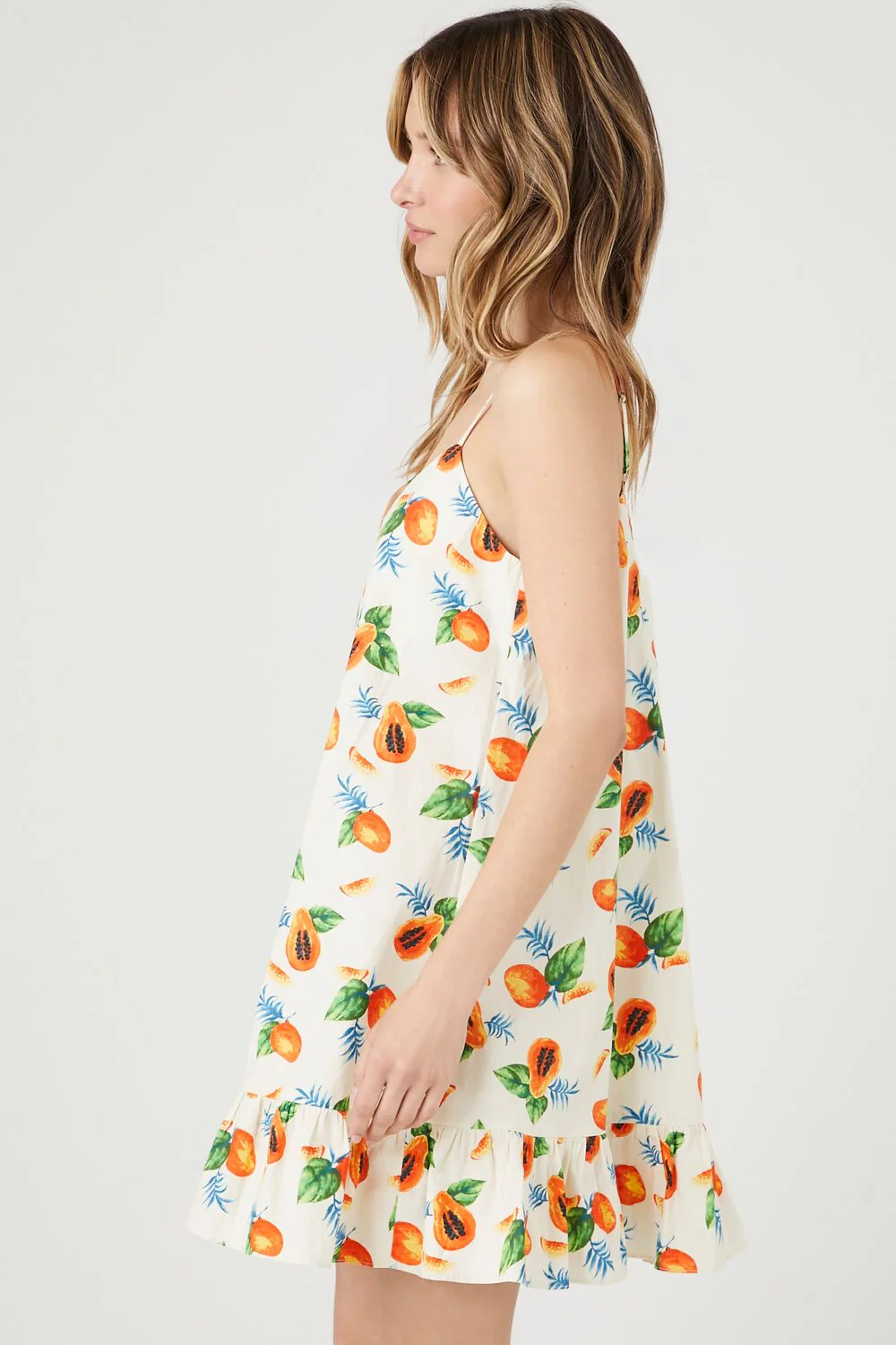 Papaya Print Shift Mini Dress - Image 2
