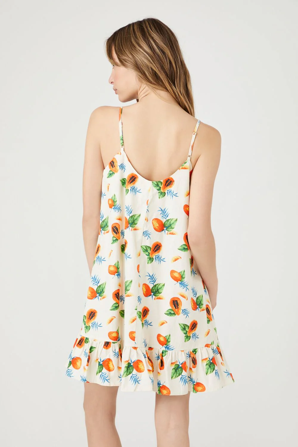 Papaya Print Shift Mini Dress - Image 3