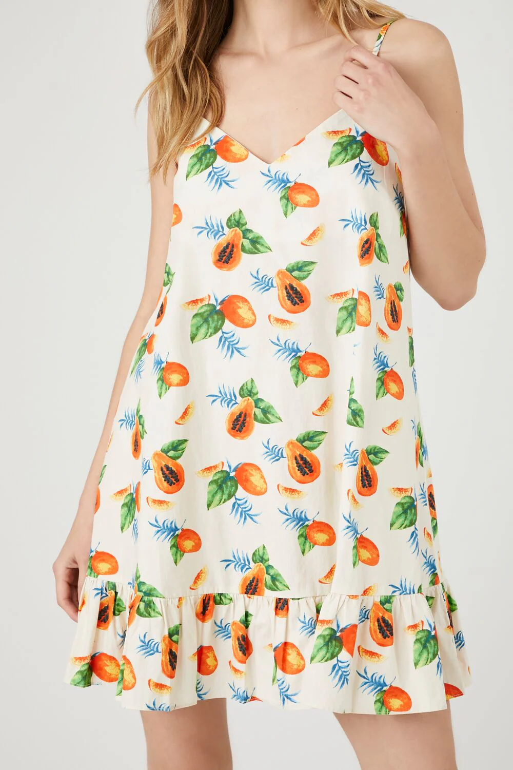 Papaya Print Shift Mini Dress - Image 5