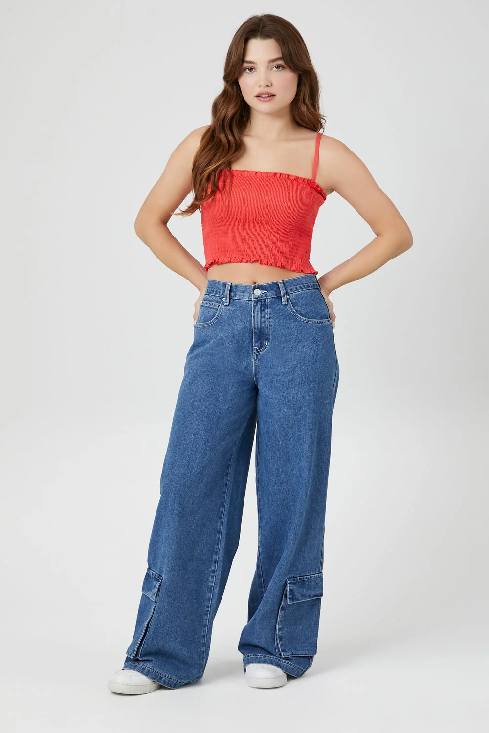Smocked Cropped Cami - Image 4