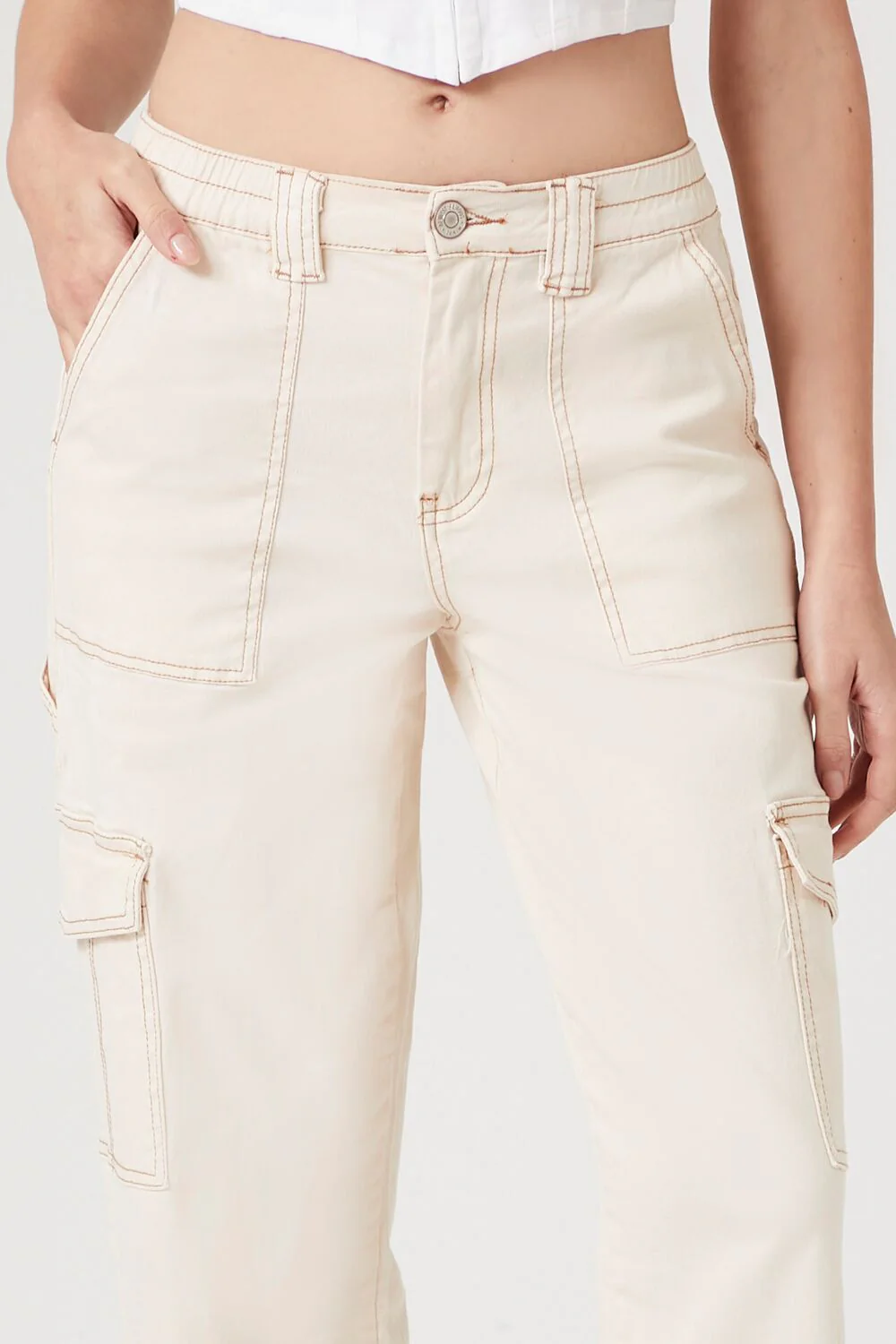 Denim Cargo Pants - Image 5