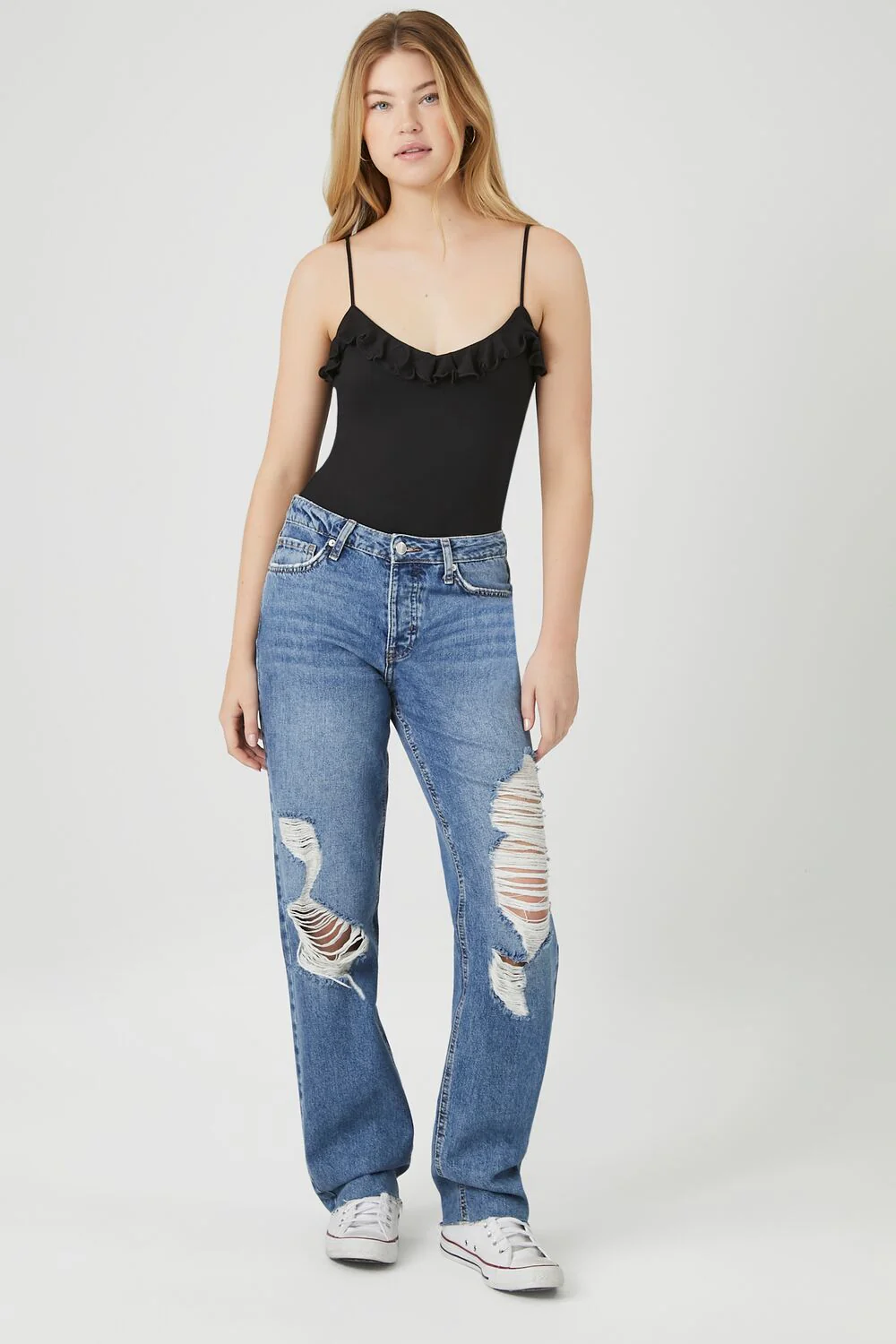 Ruffle-Trim Cami Bodysuit - Image 4