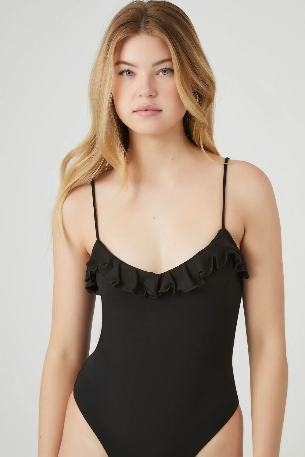 Ruffle-Trim Cami Bodysuit - Image 5