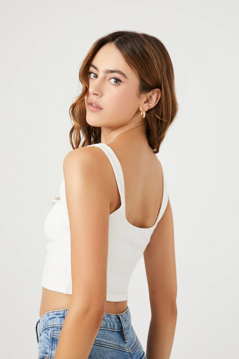 Shirred Crop Top - Image 3