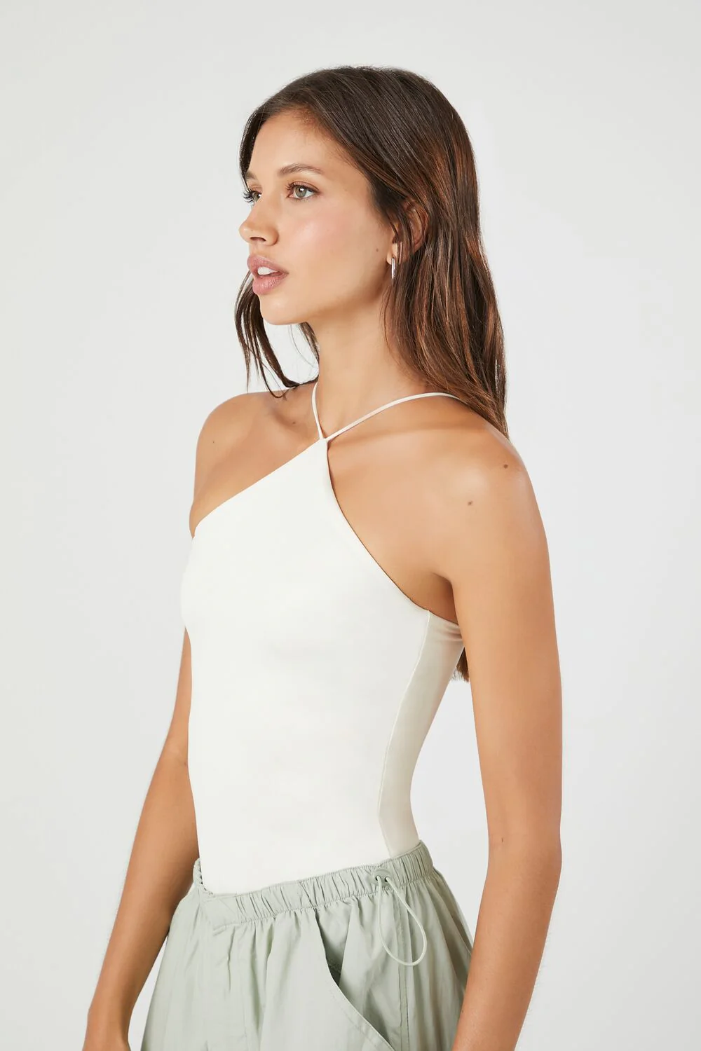 Contour Sculpt Fitted Halter Bodysuit - Image 2