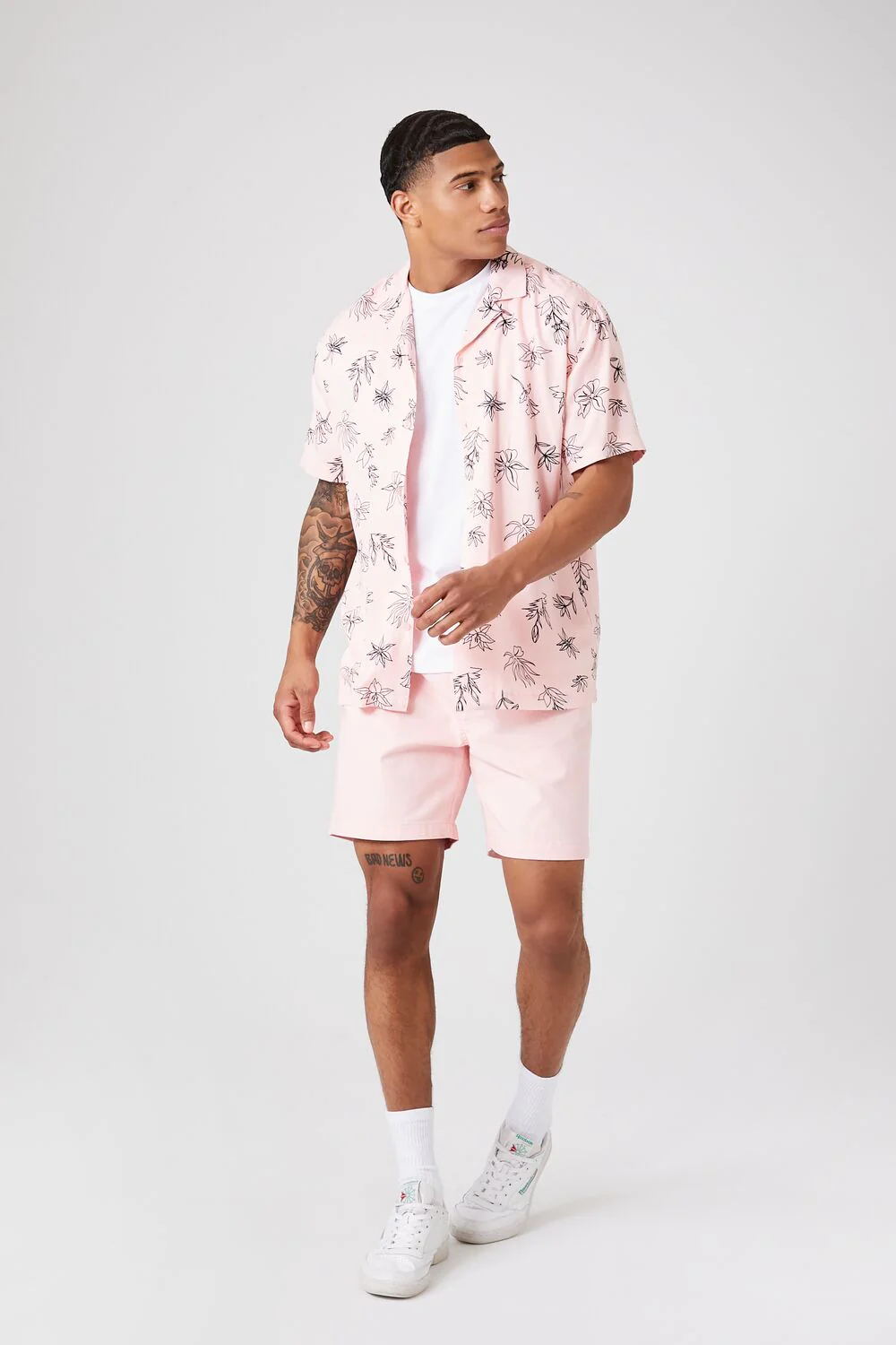 Floral Line Art Graphic Shirt - Image 4