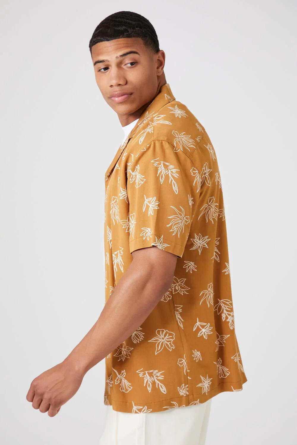Floral Line Art Graphic Shirt - Image 7
