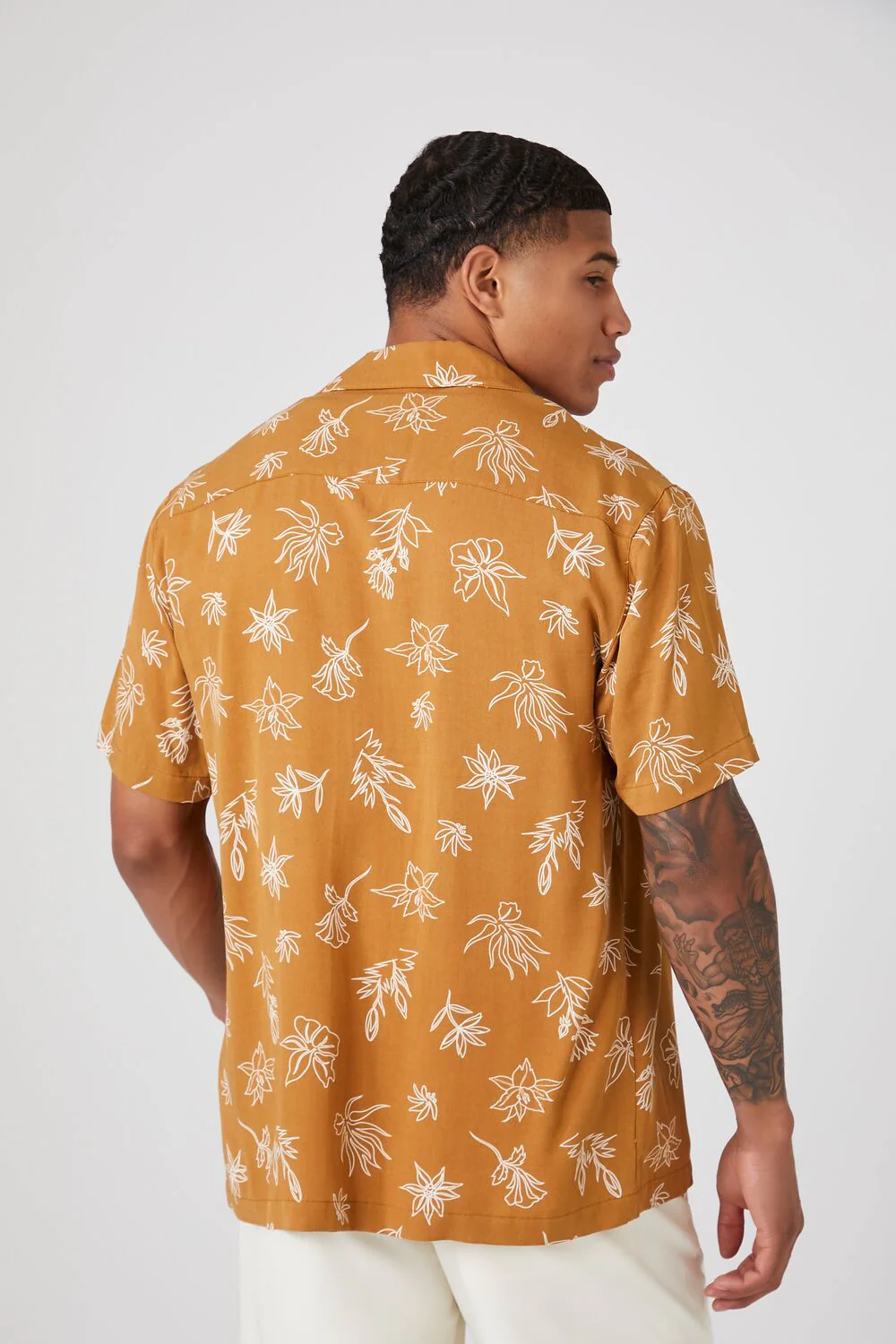 Floral Line Art Graphic Shirt - Image 8
