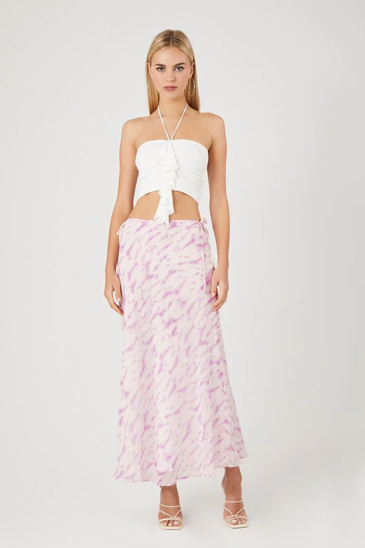 Tie-Dye Slip Midi Skirt - Image 5