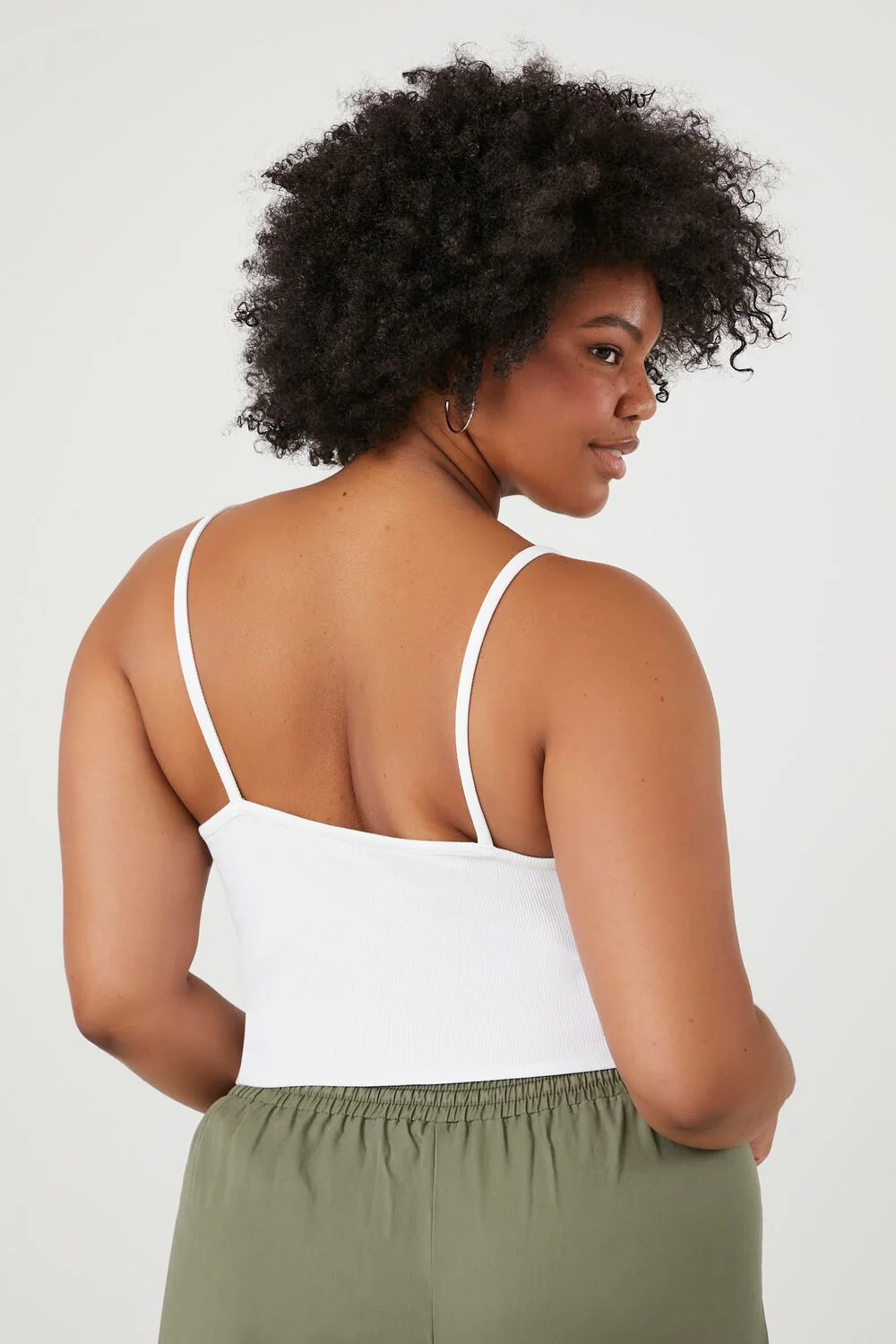Plus Size Ribbed Corset Cami - Image 3