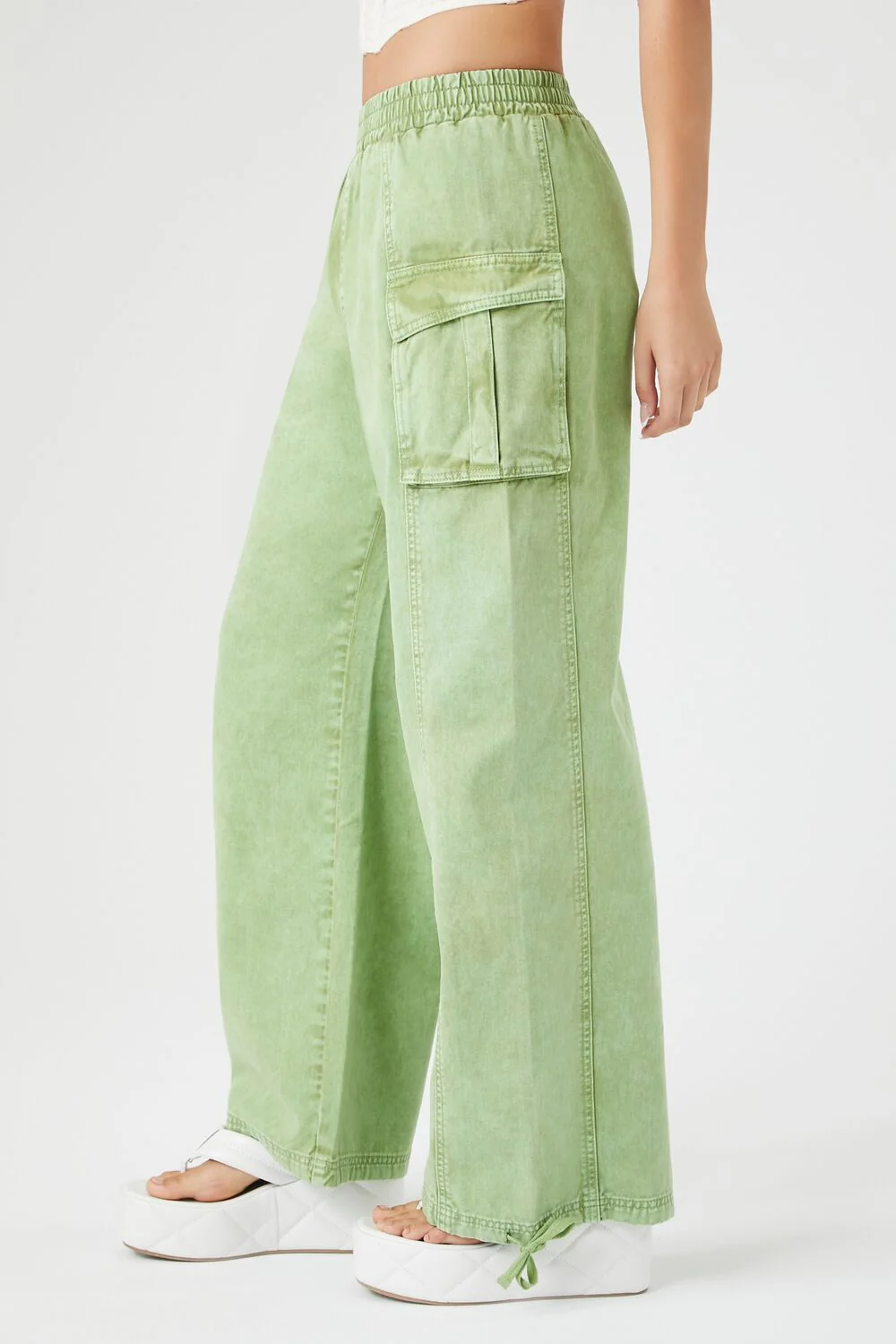 Wide-Leg Cargo Pants - Image 3