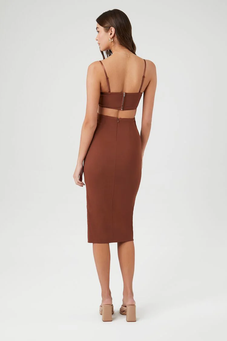 Cutout Midi Cami Dress - Image 3