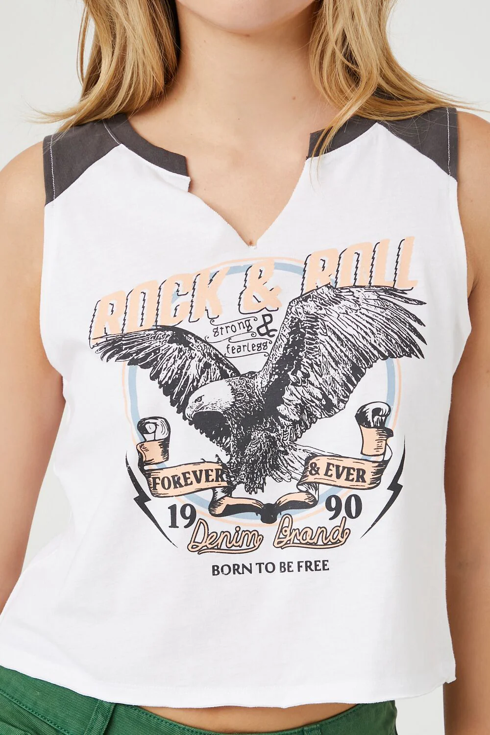 Rock & Roll Graphic Muscle Tee - Image 5