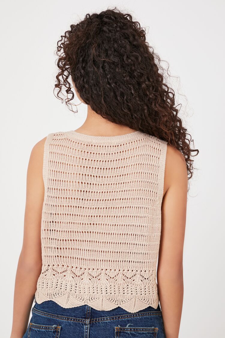 Scalloped Crochet Vest - Image 3