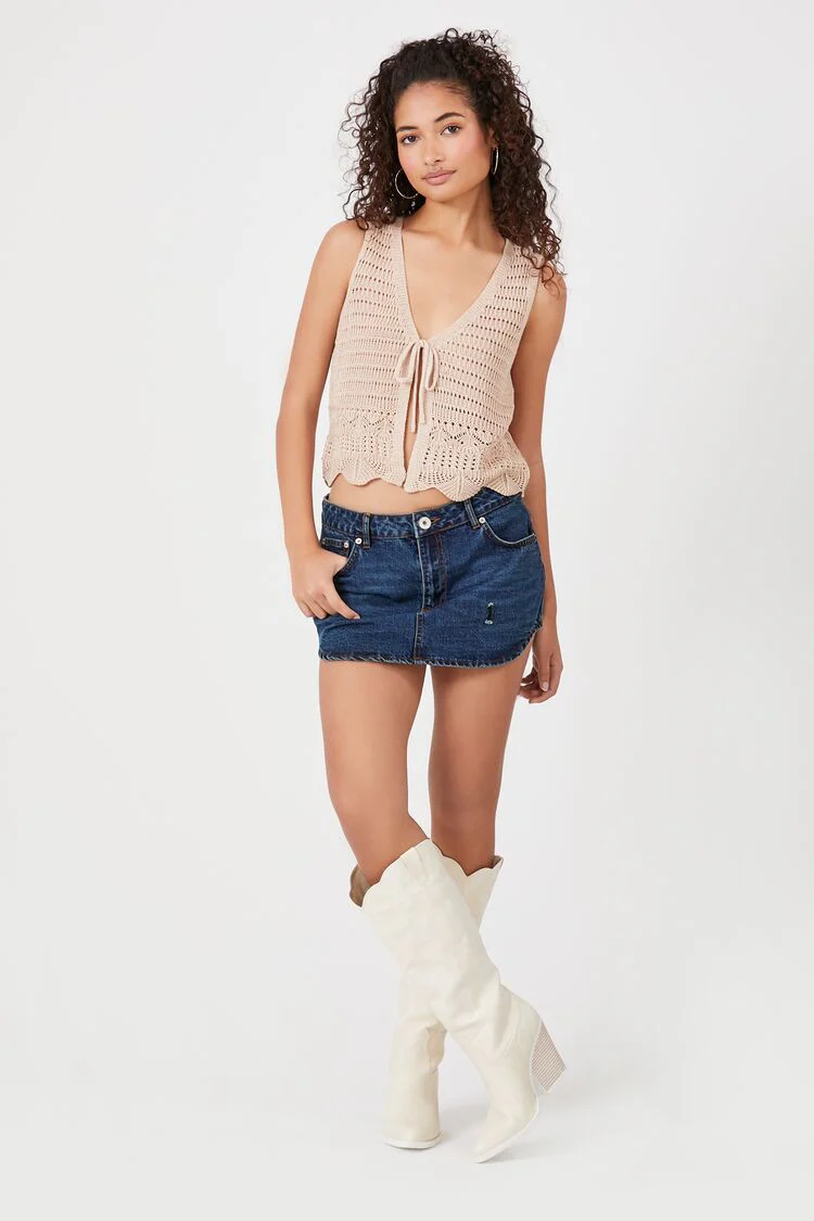 Scalloped Crochet Vest - Image 4
