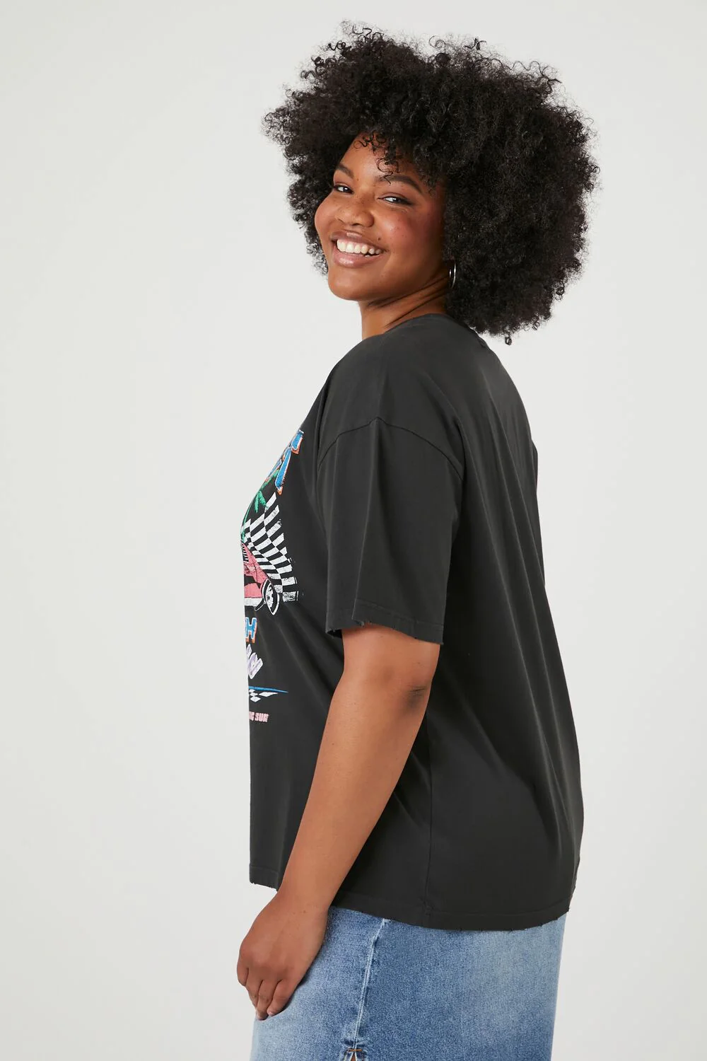 Plus Size Malibu Beach Graphic Tee - Image 2